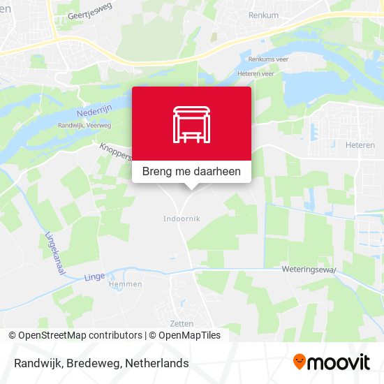 Randwijk, Bredeweg kaart