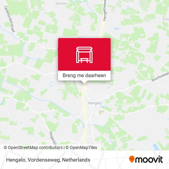 Hengelo, Vordenseweg kaart