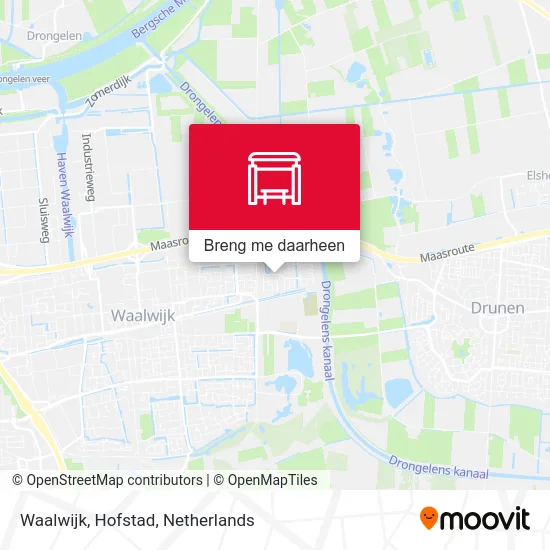 Waalwijk, Hofstad kaart