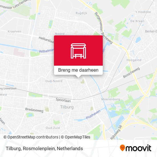 Tilburg, Rosmolenplein kaart