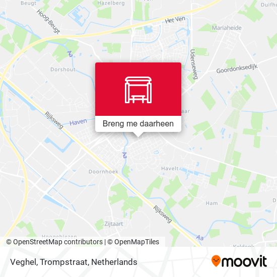 Veghel, Trompstraat kaart