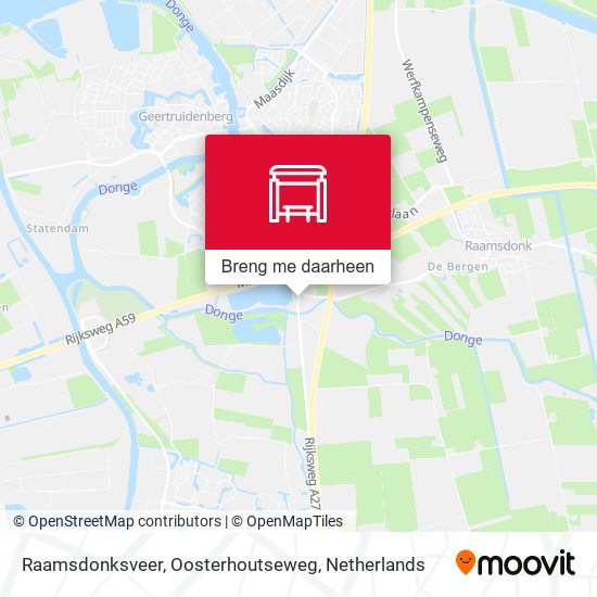 Raamsdonksveer, Oosterhoutseweg kaart