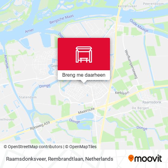 Raamsdonksveer, Rembrandtlaan kaart