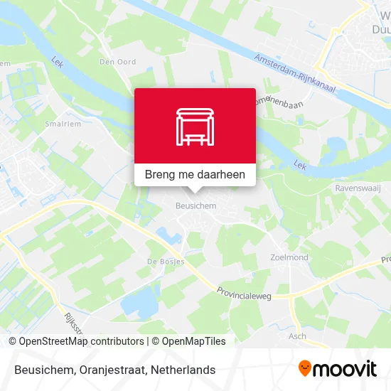 Beusichem, Oranjestraat kaart