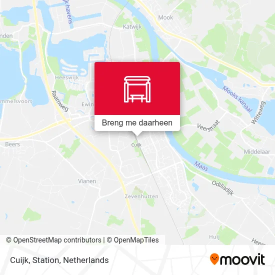 Cuijk, Station kaart