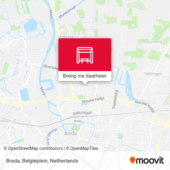 Breda, Belgieplein kaart