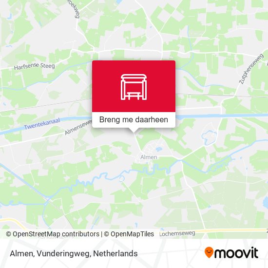 Almen, Vunderingweg kaart