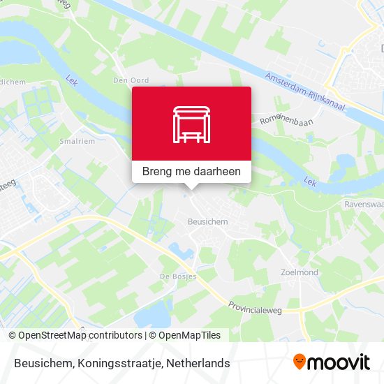 Beusichem, Koningsstraatje kaart