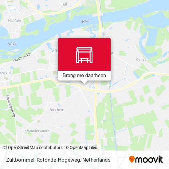 Zaltbommel, Rotonde-Hogeweg kaart