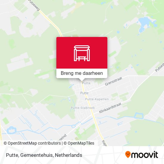 Putte, Gemeentehuis kaart