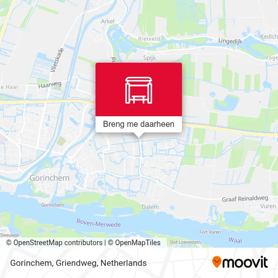 Gorinchem, Griendweg kaart