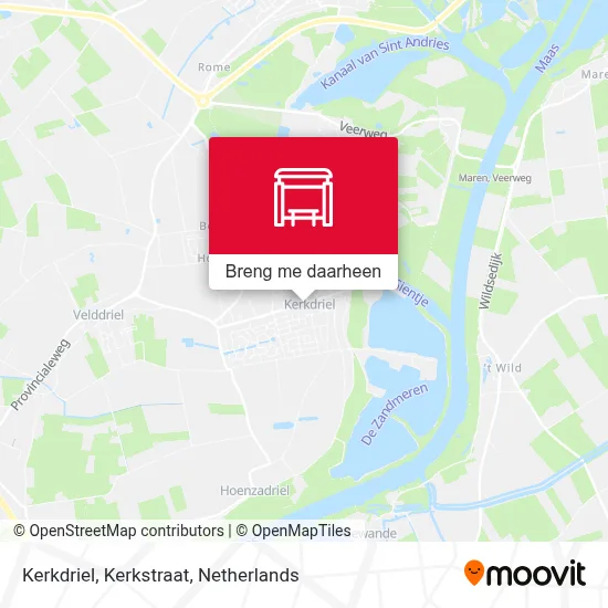 Kerkdriel, Kerkstraat kaart