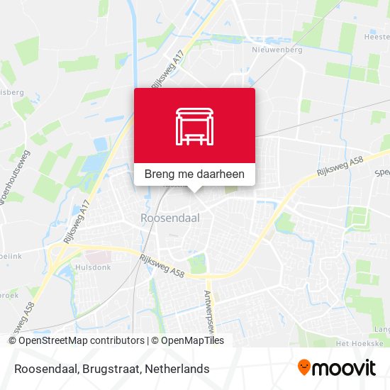 Roosendaal, Brugstraat kaart