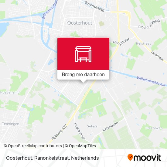 Oosterhout, Ranonkelstraat kaart