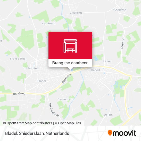 Bladel, Sniederslaan kaart