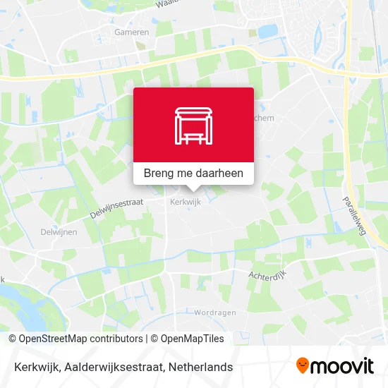 Kerkwijk, Aalderwijksestraat kaart