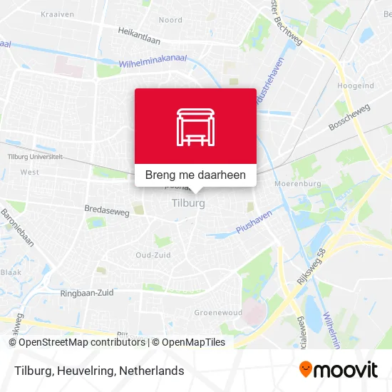 Tilburg, Heuvelring kaart