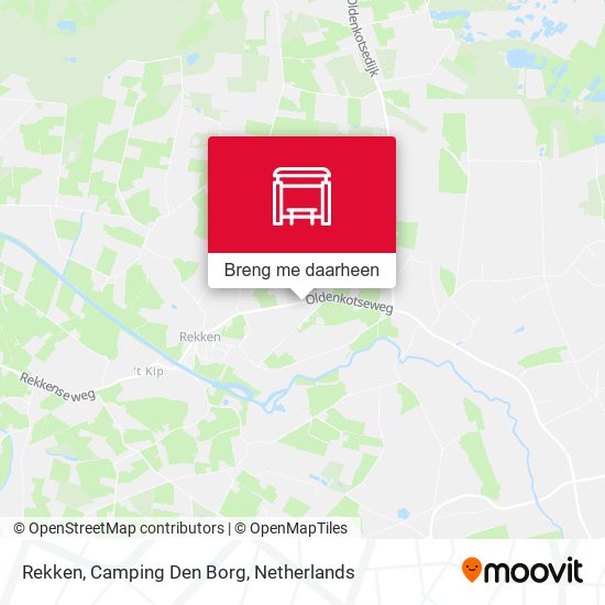 Rekken, Camping Den Borg kaart