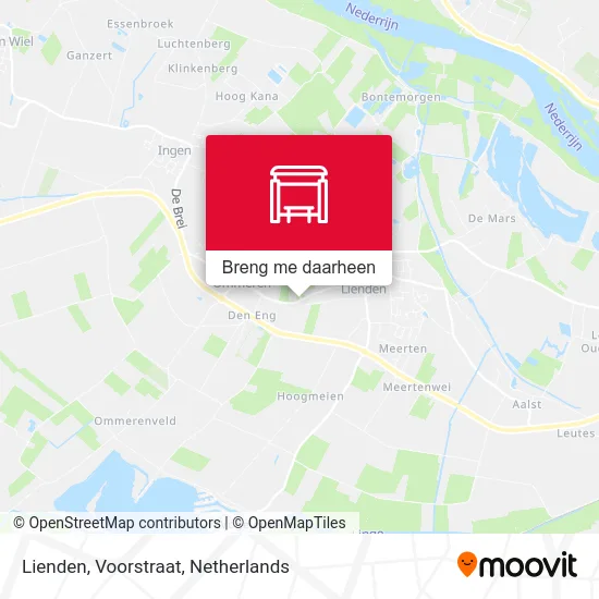 Lienden, Voorstraat kaart