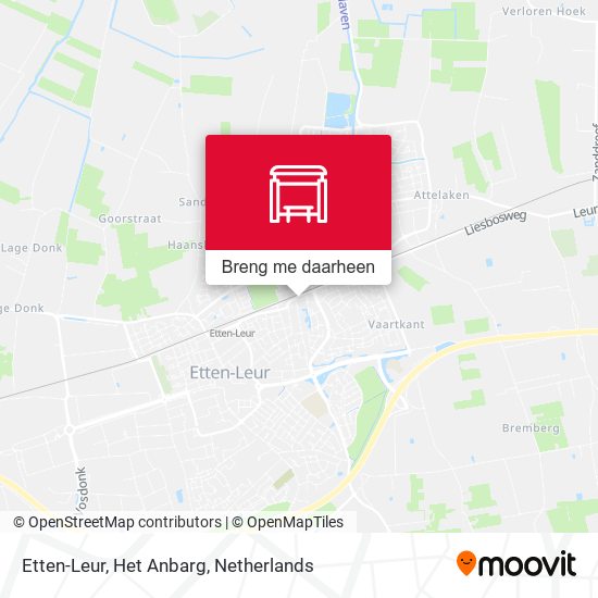 Etten-Leur, Het Anbarg kaart