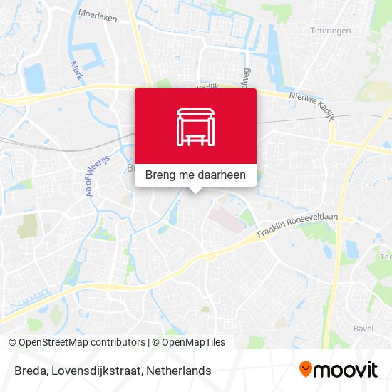 Breda, Lovensdijkstraat kaart