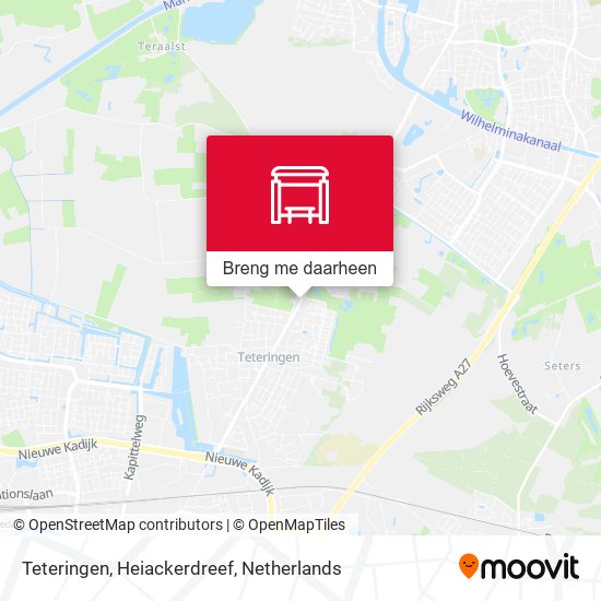 Teteringen, Heiackerdreef kaart