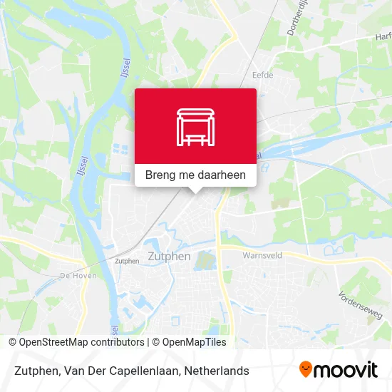 Zutphen, Van Der Capellenlaan kaart