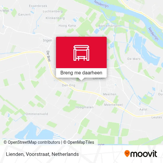 Lienden, Voorstraat kaart