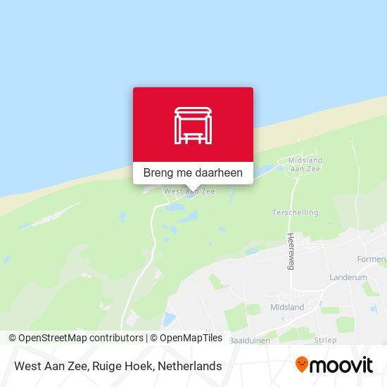 West Aan Zee, Ruige Hoek kaart