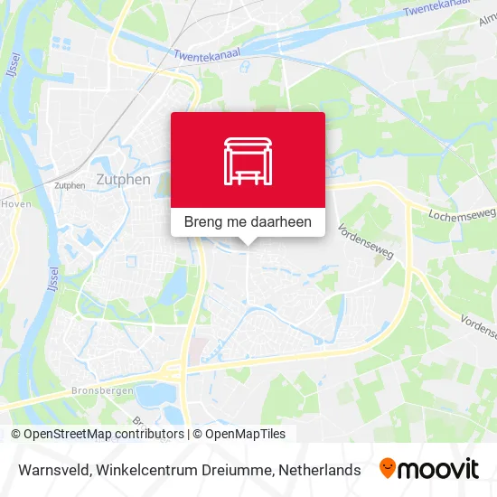Warnsveld, Winkelcentrum Dreiumme kaart