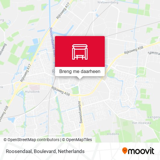 Roosendaal, Boulevard kaart