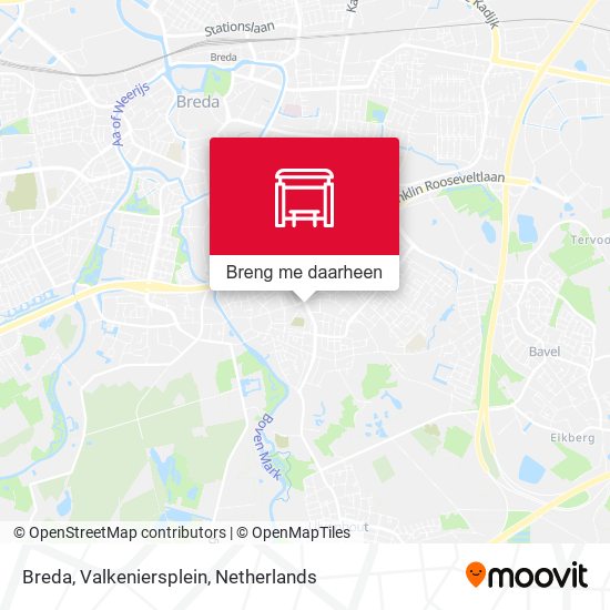 Breda, Valkeniersplein kaart