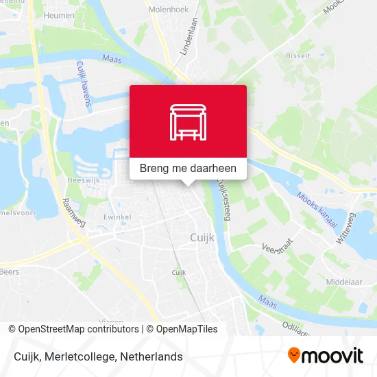 Cuijk, Merletcollege kaart