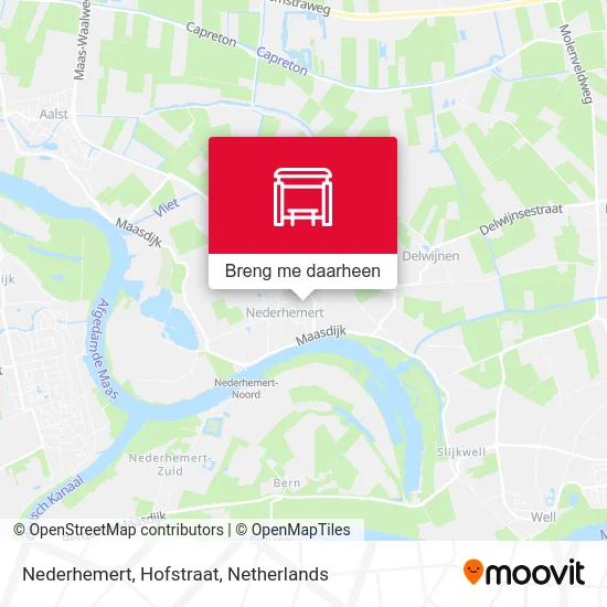 Nederhemert, Hofstraat kaart