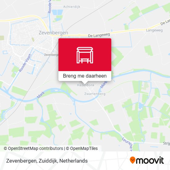 Zevenbergen, Zuiddijk kaart