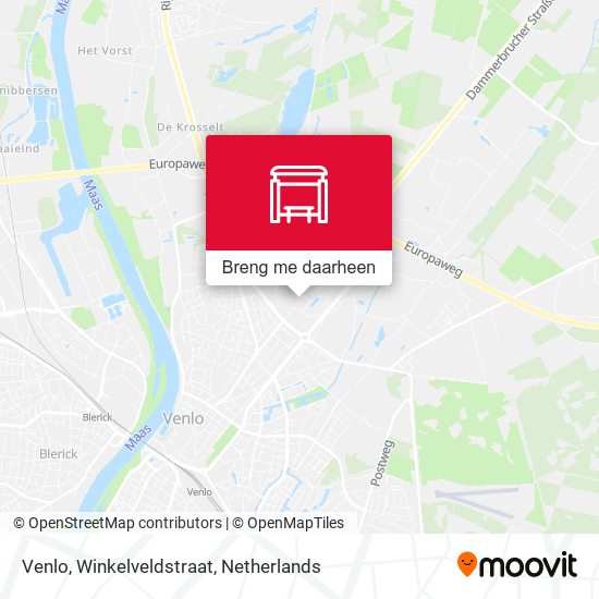 Venlo, Winkelveldstraat kaart