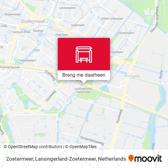 Zoetermeer, Lansingerland-Zoetermeer kaart