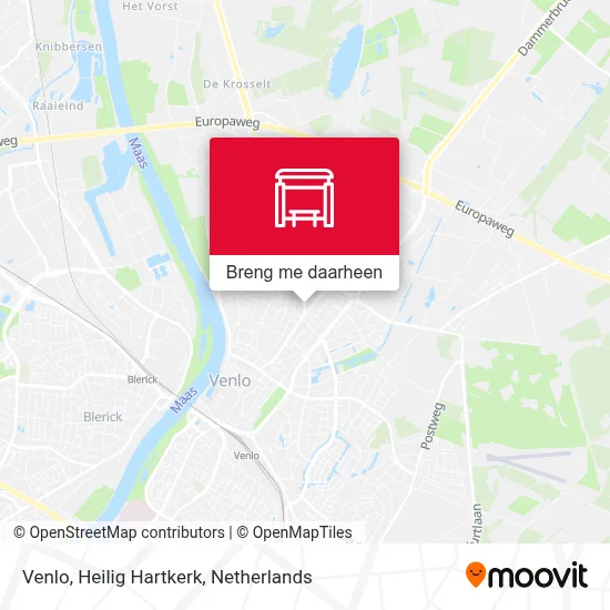 Venlo, Heilig Hartkerk kaart