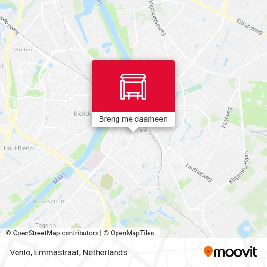 Venlo, Emmastraat kaart
