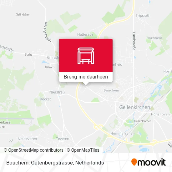 Bauchem, Gutenbergstrasse kaart