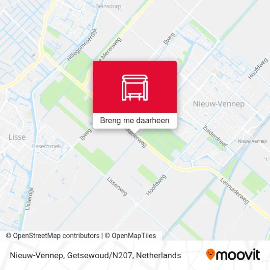 Nieuw-Vennep, Getsewoud/N207 kaart