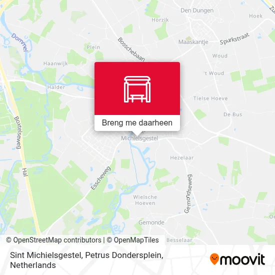 Sint Michielsgestel, Petrus Dondersplein kaart