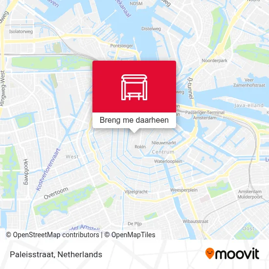 Paleisstraat kaart
