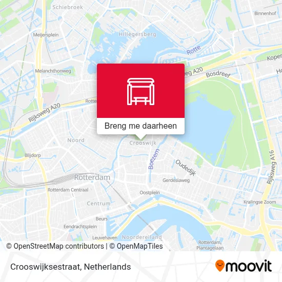 Crooswijksestraat kaart