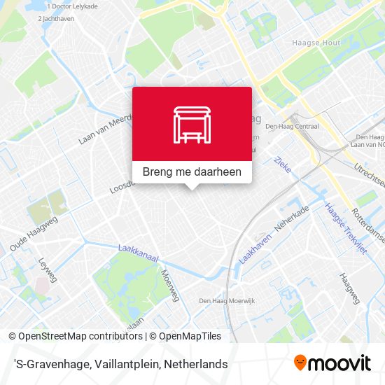 'S-Gravenhage, Vaillantplein kaart