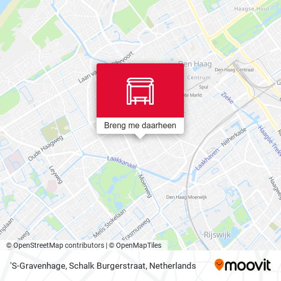 'S-Gravenhage, Schalk Burgerstraat kaart