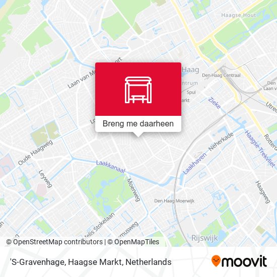 'S-Gravenhage, Haagse Markt kaart