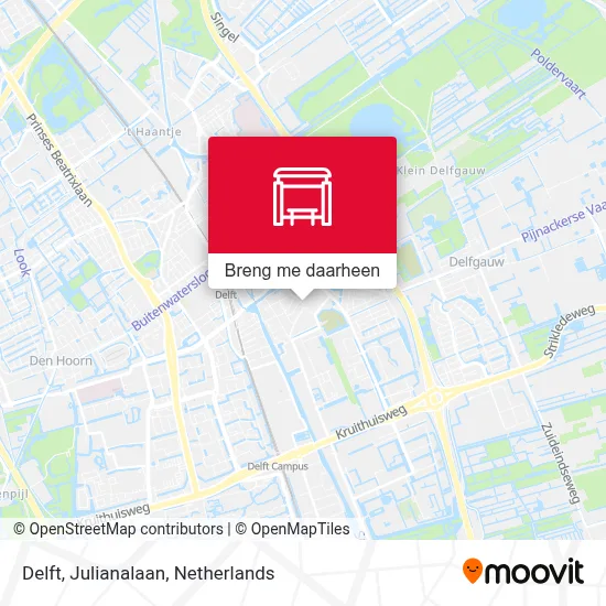 Delft, Julianalaan kaart
