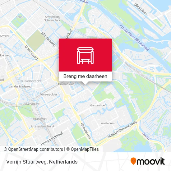 Verrijn Stuartweg kaart