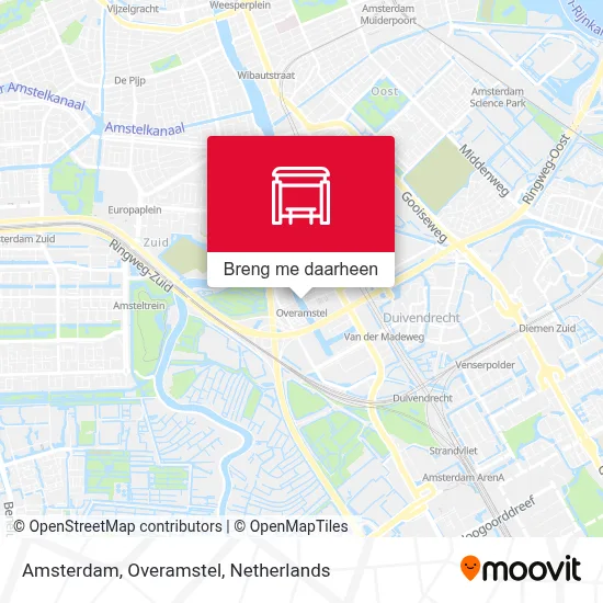 Amsterdam, Overamstel kaart